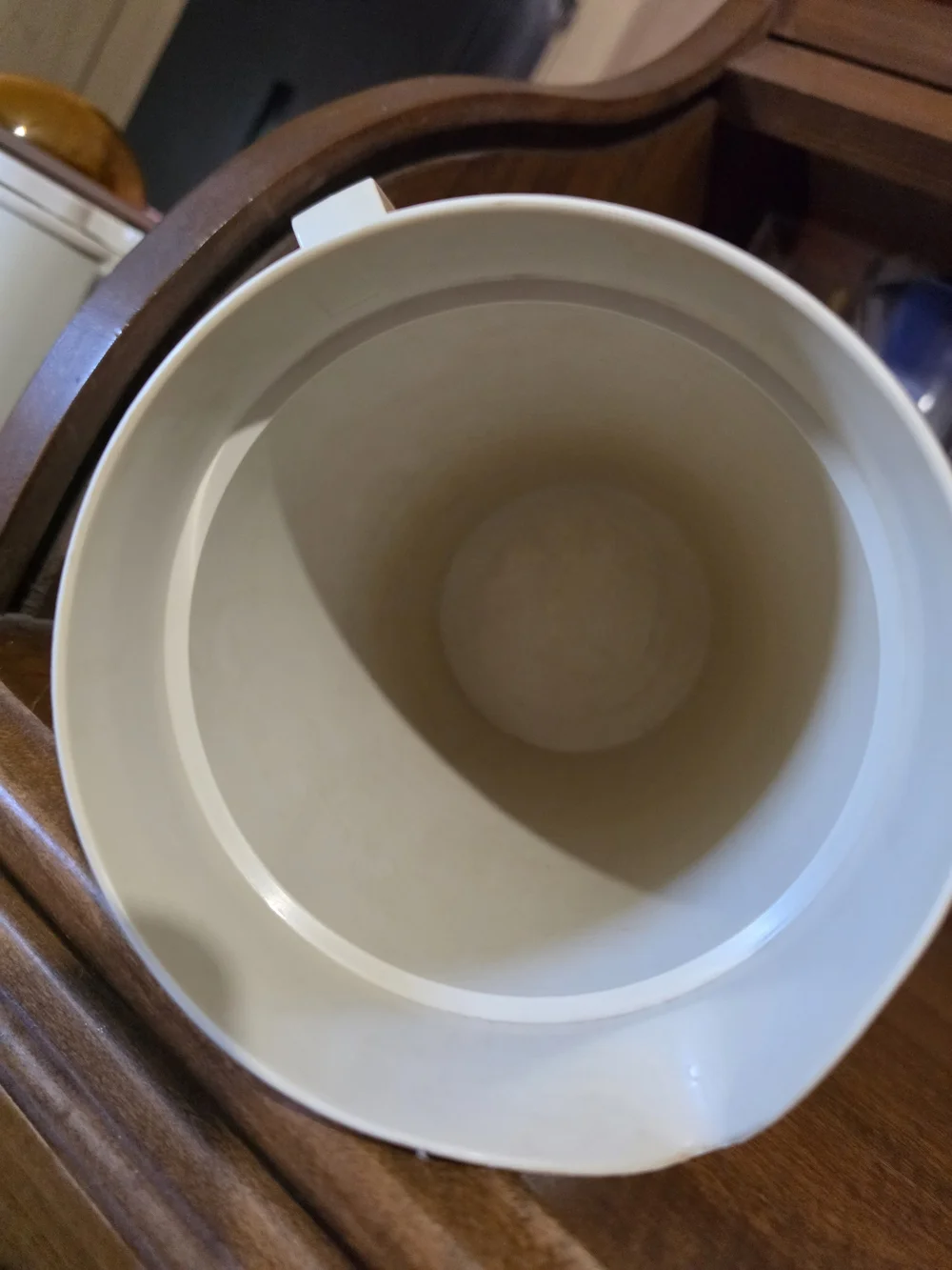 Vintage Tupperware Cream Pitcher with Floral Design